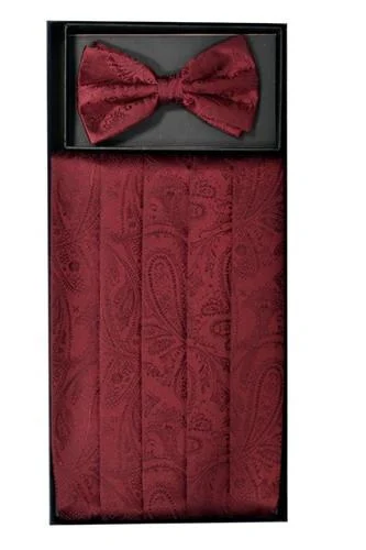 Paisley Cummerbund and Bow Tie Sets