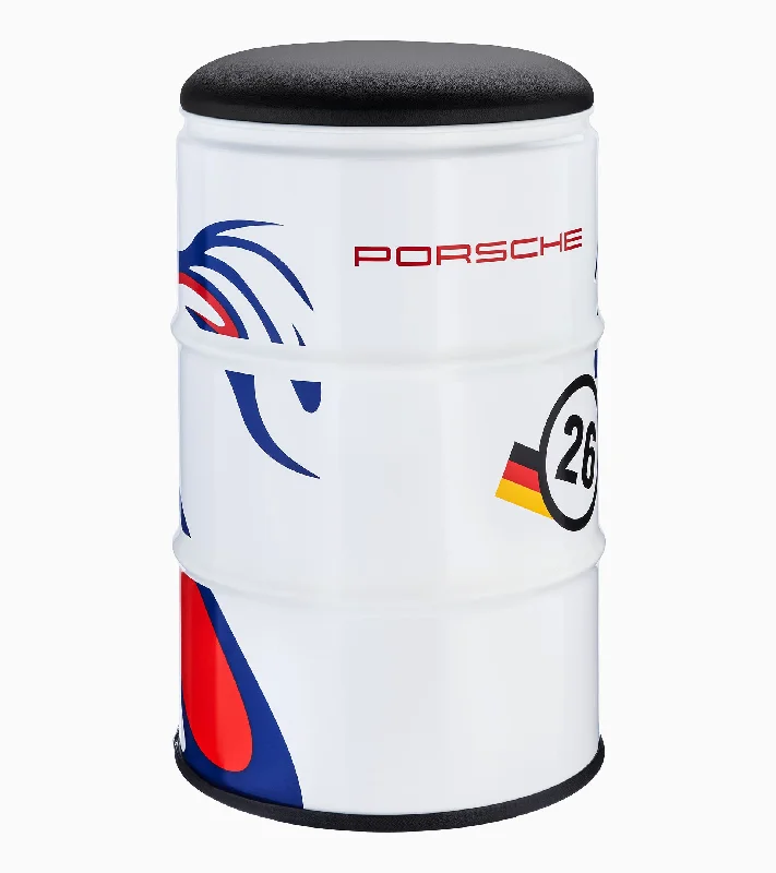 Porsche Oil Barrel Drum Stool - New Designs (GT1, Penske Motorsport, Roughroads, Heritage, Martini Racing)