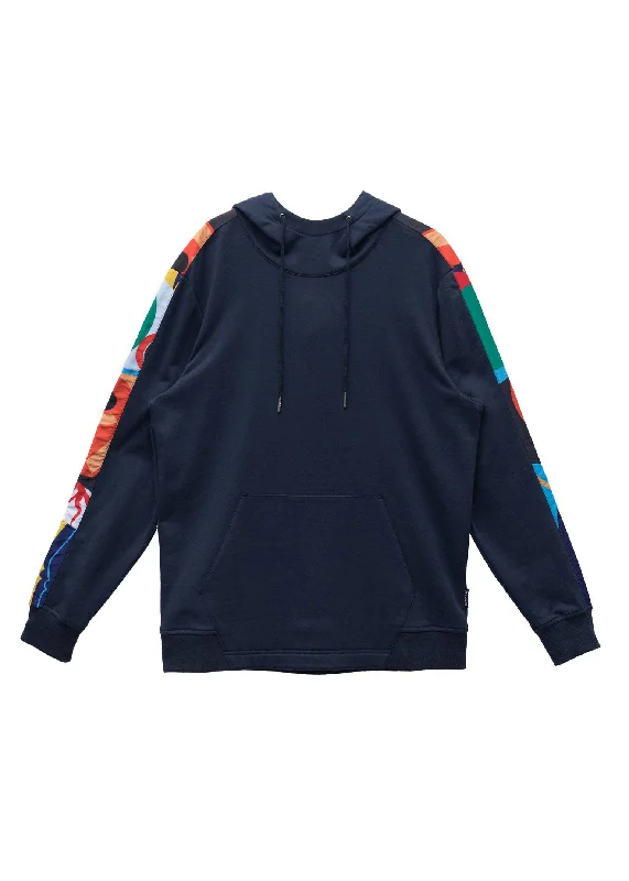 Konus Men's Pocket Hoodie in Navy