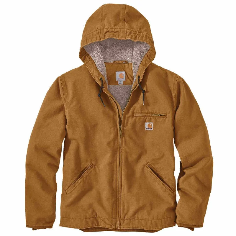 104392 - Carhartt Men's Washed Duck Sherpa Lined Jacket