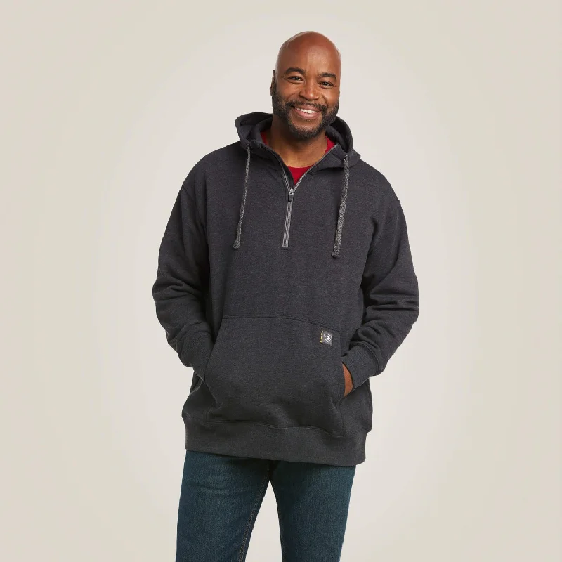 Sports Trend Ariat Men's Rebar Workman Quarter Zip Hoodie