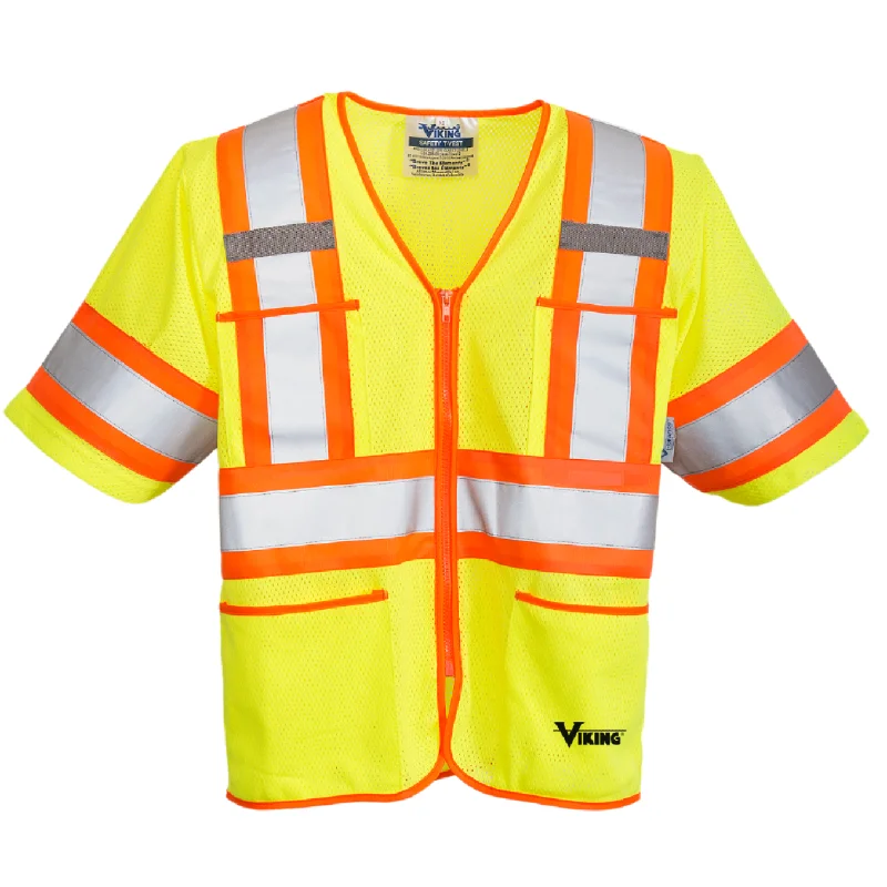 Must-have For Autumn And Winter Viking® Men's Hi-Vis T-Shirt Vest_Green