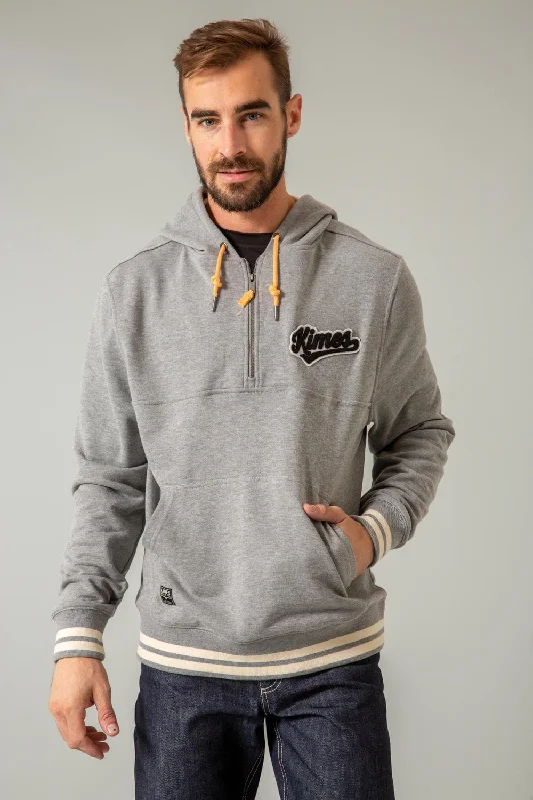 Kimes Ranch Mens Team One Grey Heather Cotton Blend Hoodie