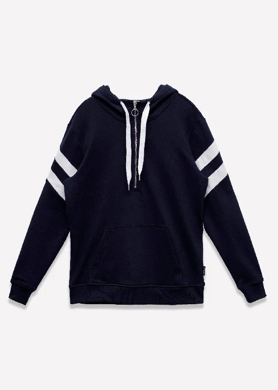 Men's Half Zip Pullover Hoodie in Navy