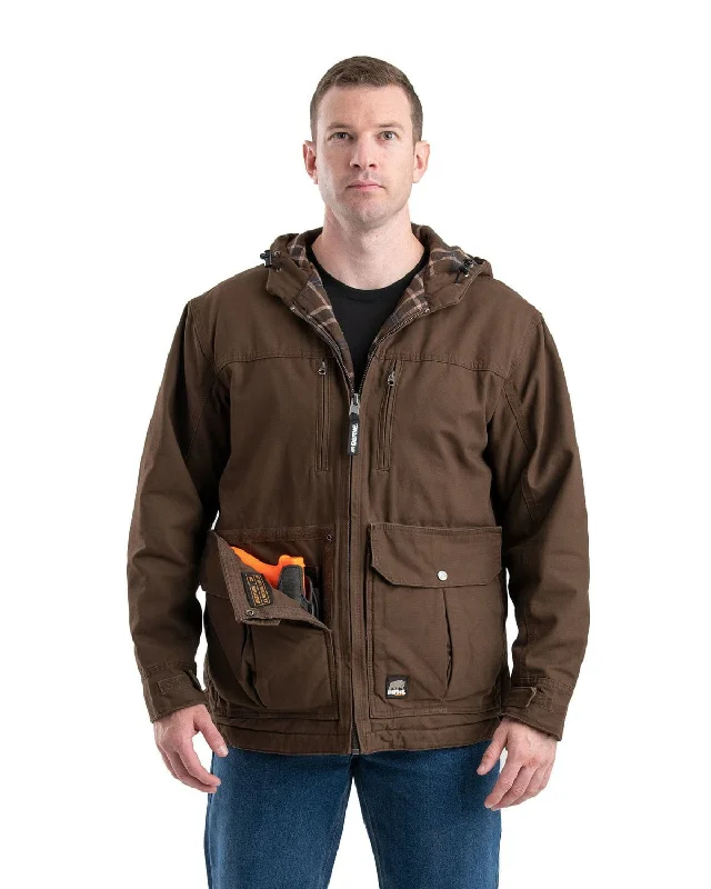 Basic Version Berne Apparel Mens Echo One One Bark 100% Cotton Chore Jacket