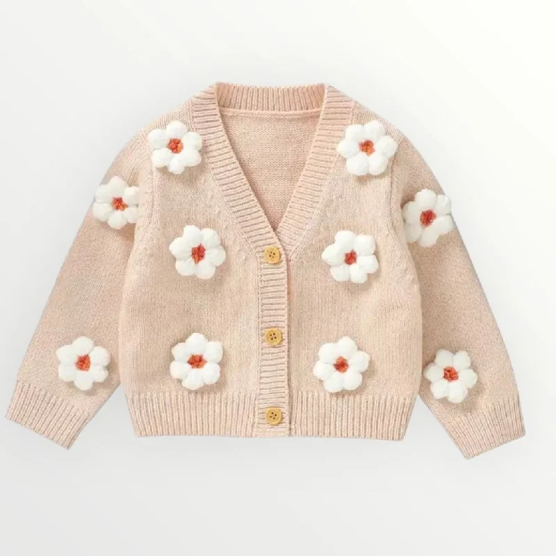 Daisy Cardigan - Peach