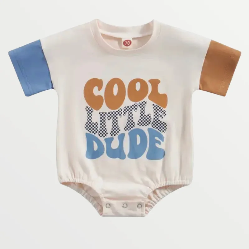 Cool Little Dude Shirt Romper