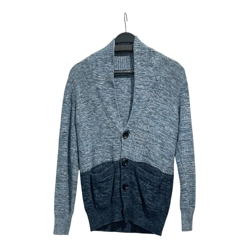 TETE HOMME/Cardigan/5/Cotton/NVY/TWO TONE