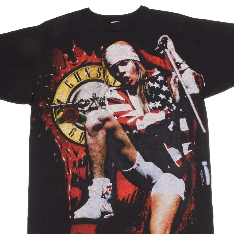 VINTAGE ORIGINAL ALL OVER PRINT GUNS N' ROSES EUROPEAN TOUR 1995 TEE SHIRT LARGE