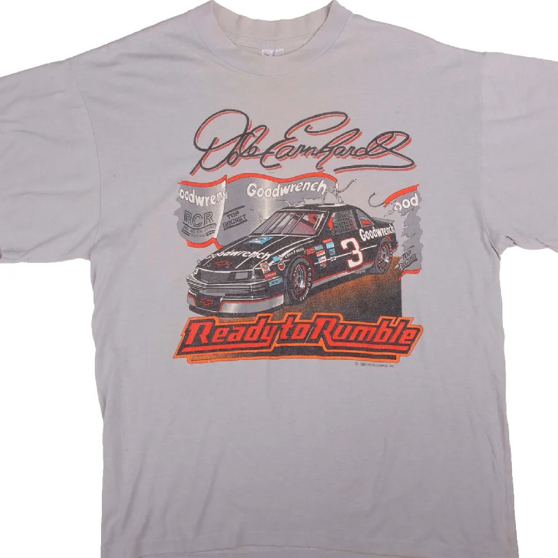 VINTAGE NASCAR DALE EARNHARDT READY TO RUMBLE 1989 TEE SHIRT SIZE LARGE MADE IN USA
