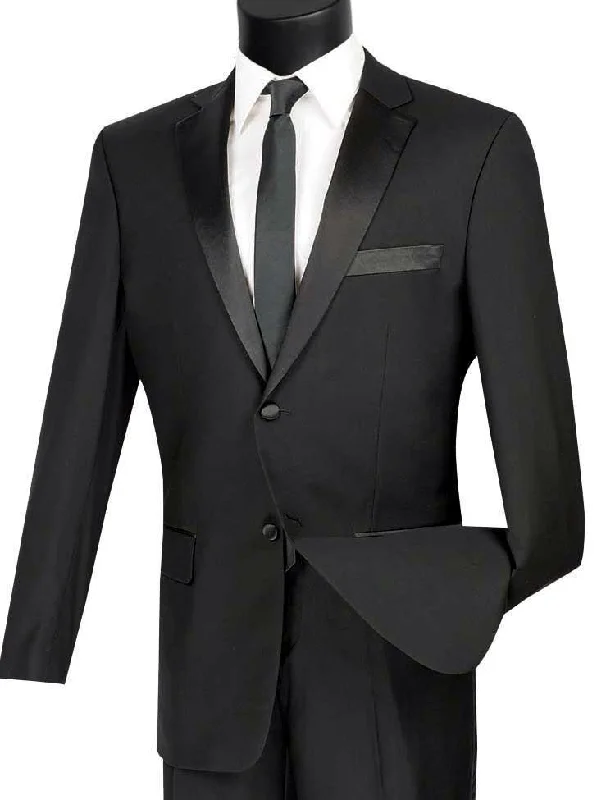 Slim Fit Black 2 Piece Tuxedo