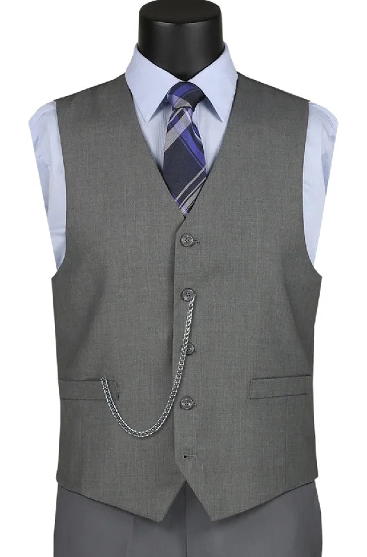 Vinci OV-900 Slim Fit  Vest Gray