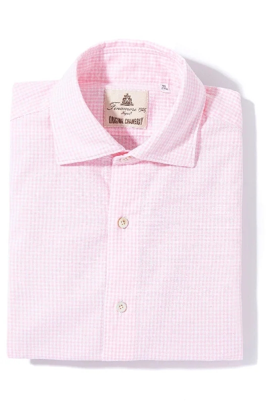 Hexie Cotton Check in Pink