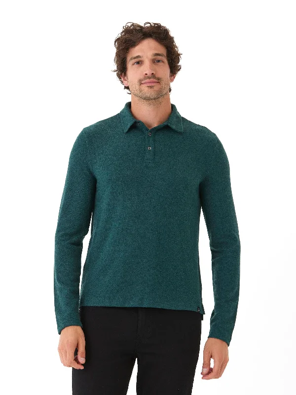 Henrique Sweater Knit Long Sleeve Polo