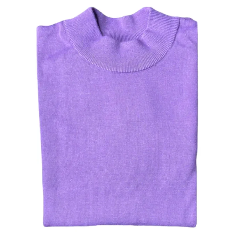 Inserch Cotton Blend Mock Sweater (Amethyst)