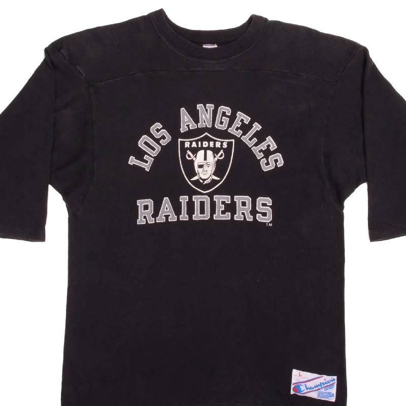 VINTAGE CHAMPION NFL LOS ANGELES RAIDERS TEE SHIRT 1980S MEDIUM MADE IN USA