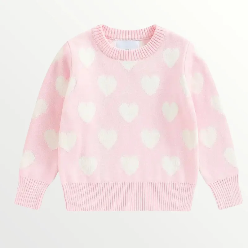 Heart Sweater - pink