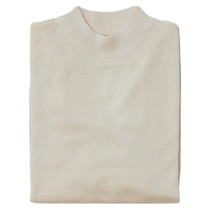 Inserch Cotton Blend Mock Sweater (Stone)