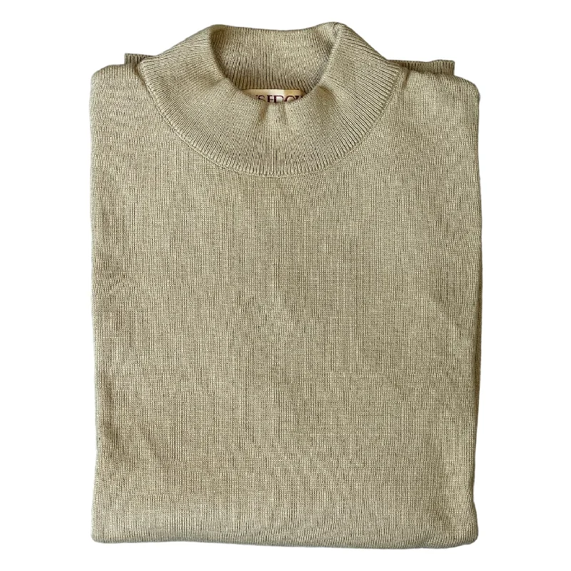 Inserch Cotton Blend Mock Sweater (Coffee)