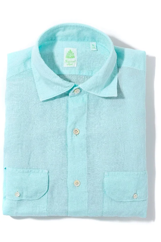 Otztal 2 Pocket Shirt In Aqua