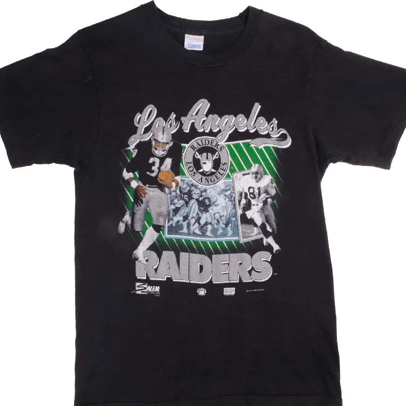 VINTAGE NFL LOS ANGELES RAIDERS TEE SHIRT 1990 SIZE MEDIUM MADE IN USA