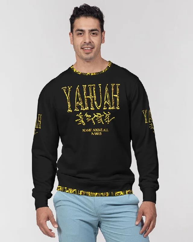 Yahuah-Name Above All Names 01-02 Men's Designer French Terry Sweatshirt