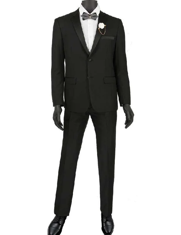 Ultra Slim Fit Black 2 Piece Tuxedo