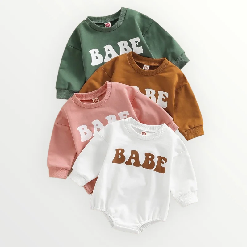 BABE | Sweatshirt Romper