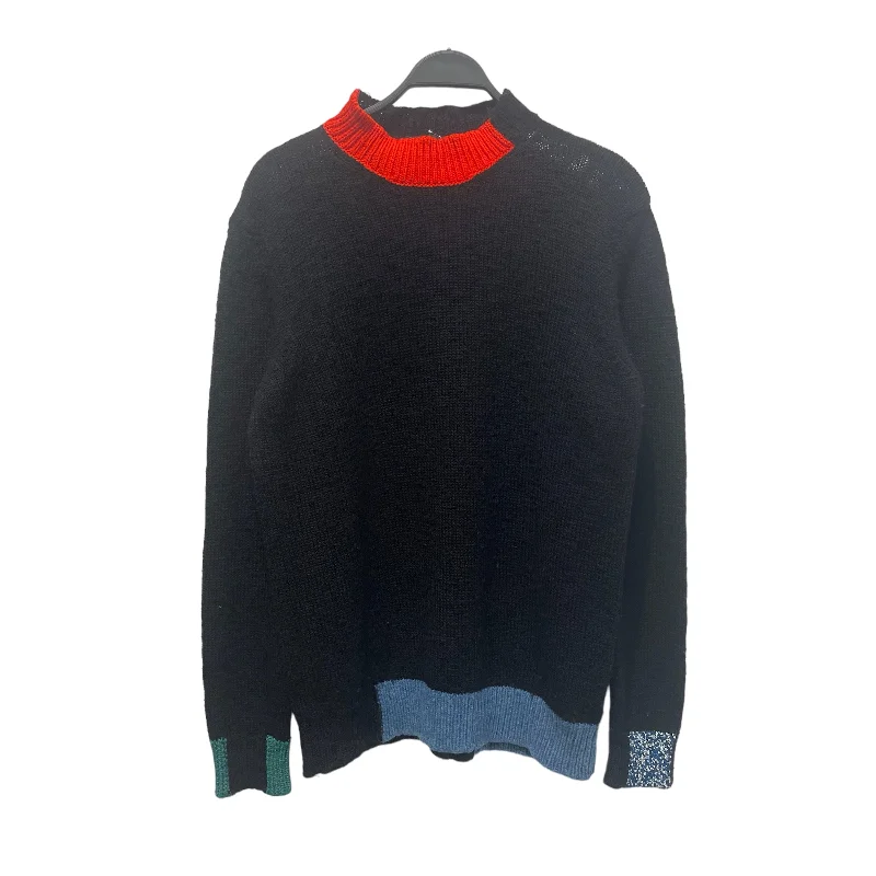 RAF SIMONS/Sweater/XL/Wool/BLK/2015 COLORBLOCK