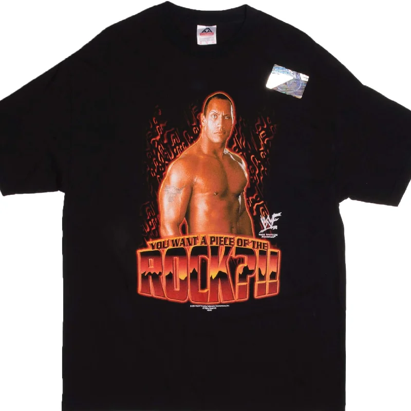 VINTAGE WWE WWF THE ROCK TEE SHIRT 2001 SIZE XL DEADSTOCK