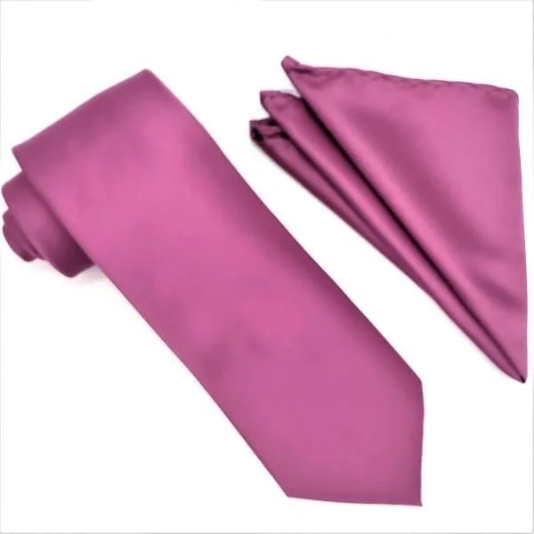 New Rose Tie and Hanky Set