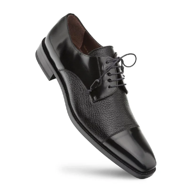 Mezlan Soka Black Cap Toe Shoes