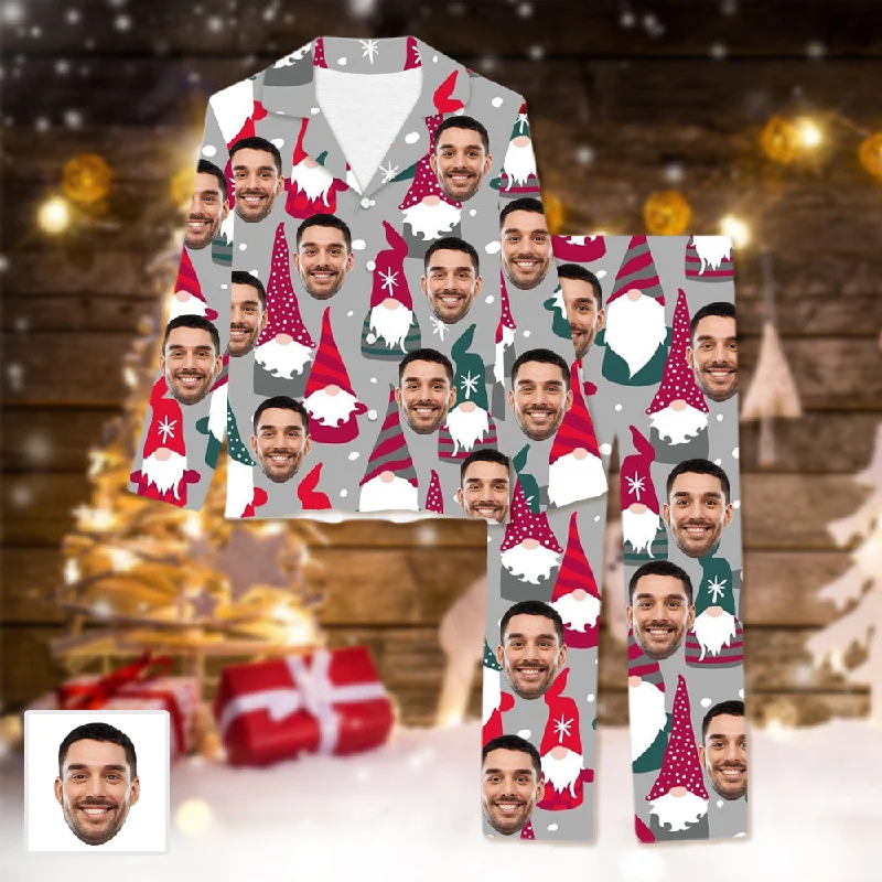 Exquisite Craftsmanship Customized Face Women's Pajamas Pajamas Pants Santa Claus Christmas Gift for Friends/Girlfriend