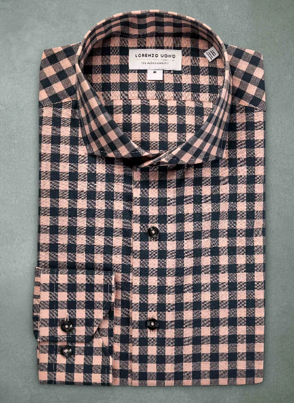 Alexander in Antique Pink Check Shirt