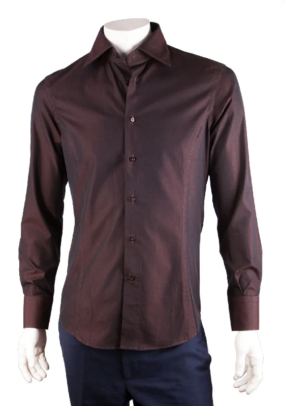 Solid Iridescent Cotton Shirt