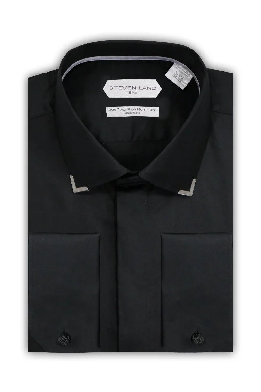 Steven Land |Sterling | End Tip Dress shirt | DS272 | BLACK