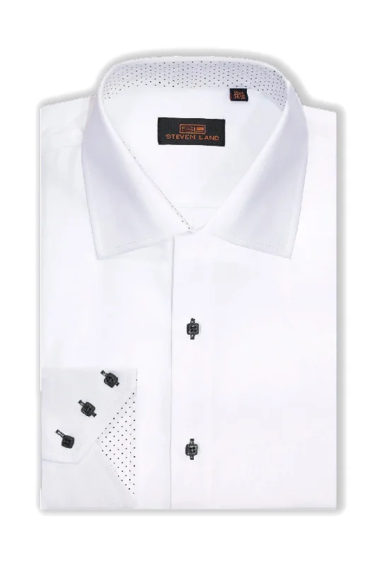 Steven Land | Royale | Dress Shirt for Men | DS308 | Black