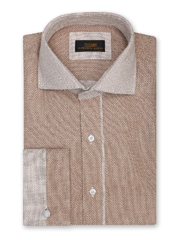 Steven Land | Double Weave Heather Dress Shirt