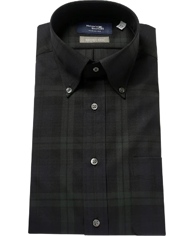 TOKYO SLIM FIT - Button Down Washable Wool