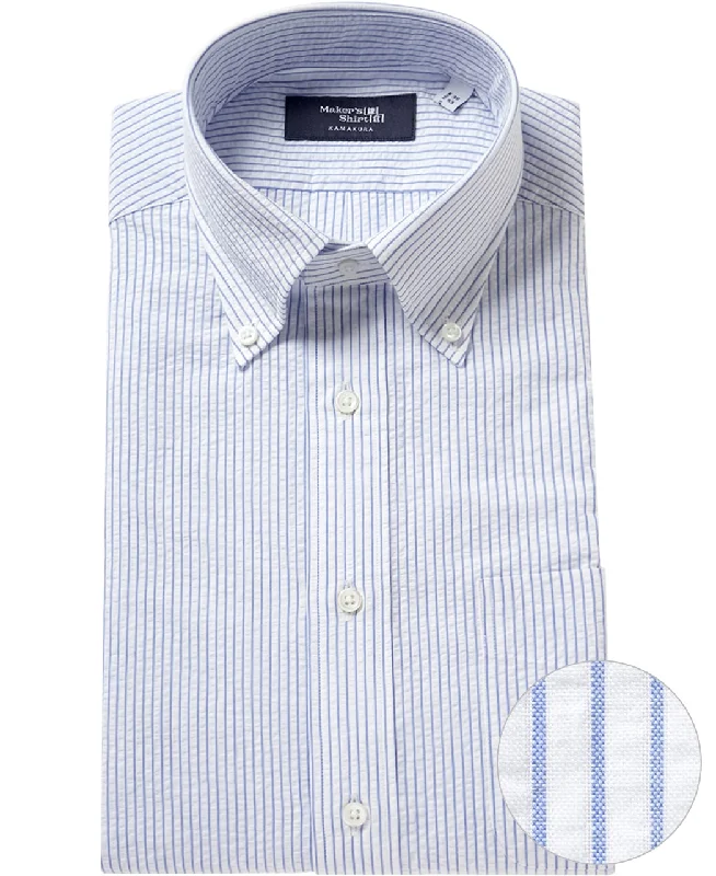 TOKYO SLIM FIT - Button Down Seersucker