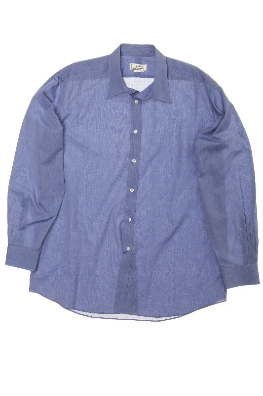 Hermes - Blue Men's Dress Shirt - IT 40