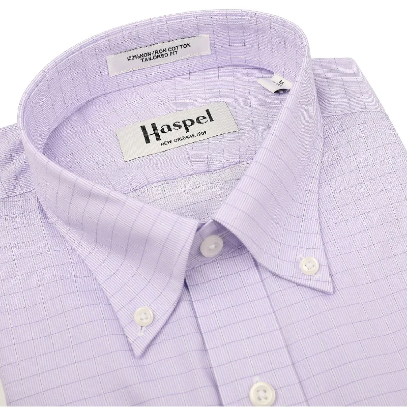 Howard Lavender Grid Sport Shirt