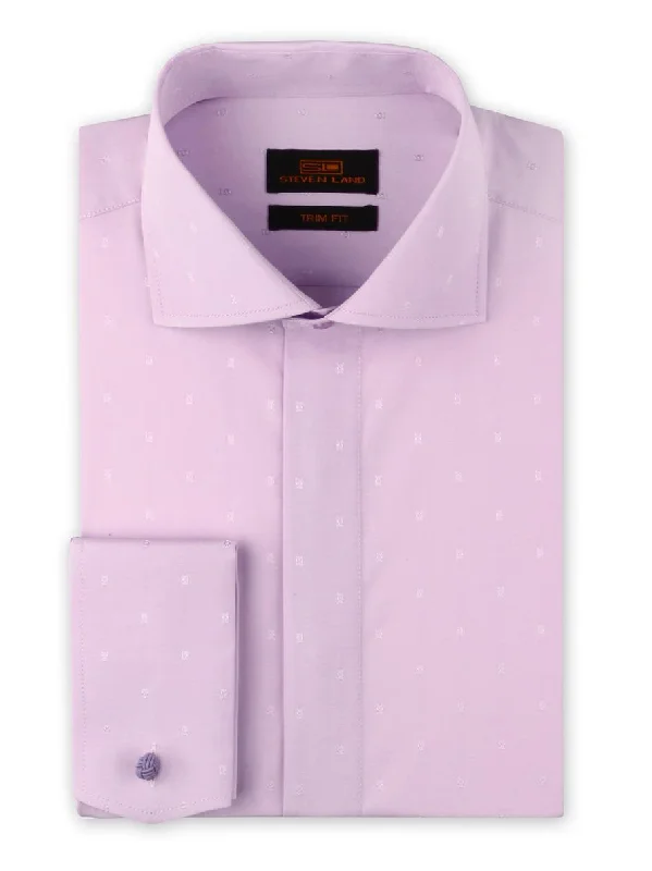 Steven Land | Dress Shirt | TA1906 | Trim Fit | Wide Spread Collar | French Novelty Cuff | Orchid