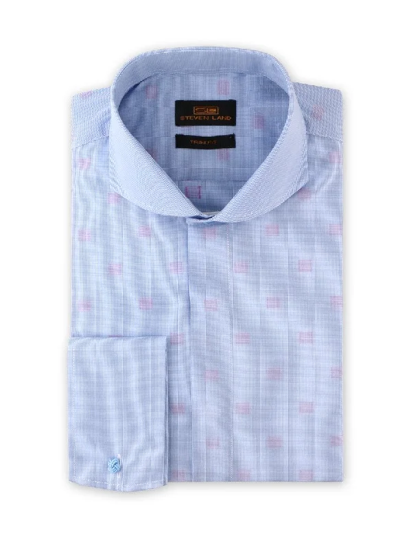 Shadow Blocks Dress Shirt | Blue