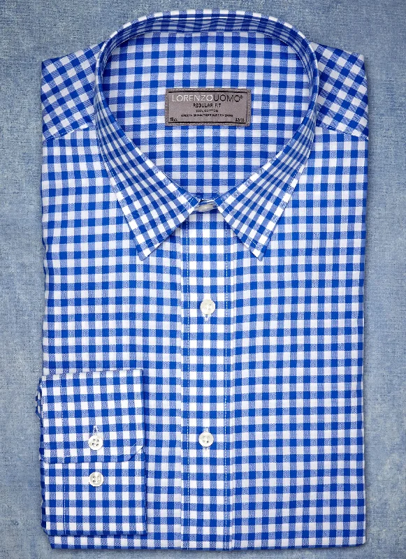 William Fullest Fit Shirt in Blue Check