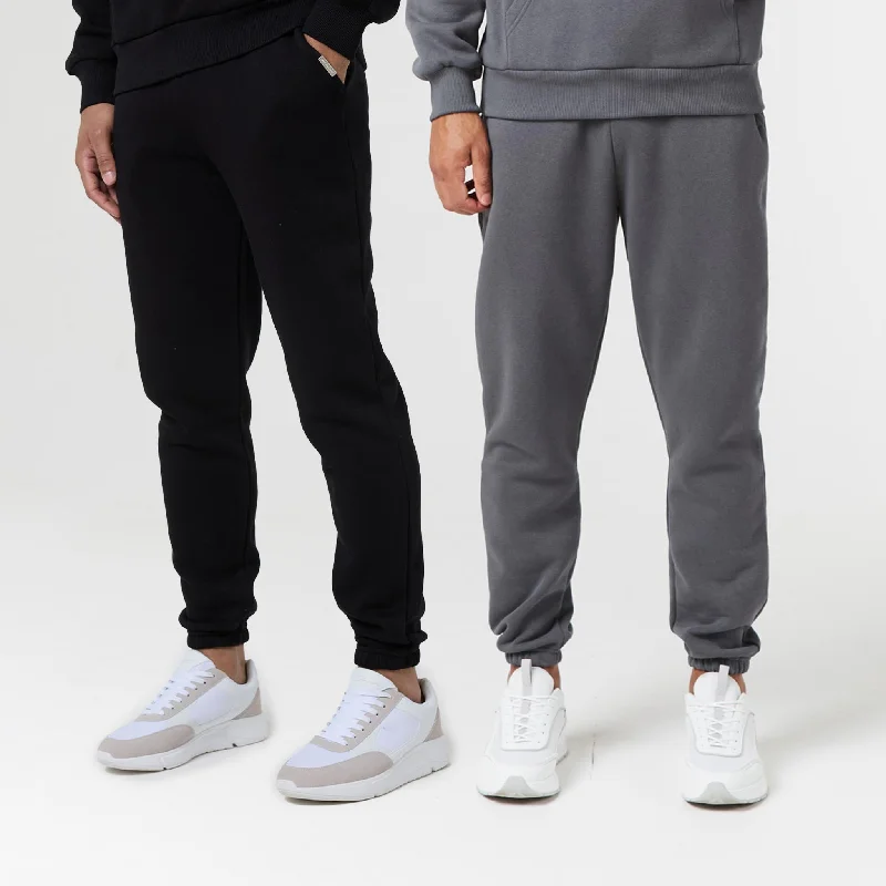 2-Pack Relaxed Fit Jogger | Black Graphite