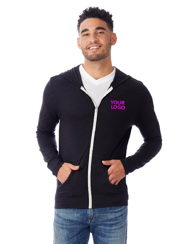 Alternative Eco-Jersey Zip Hoodie,  Eco True Black