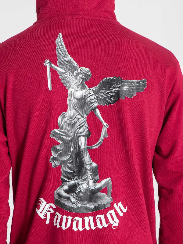 Burgundy Warrior Angel Hoodie