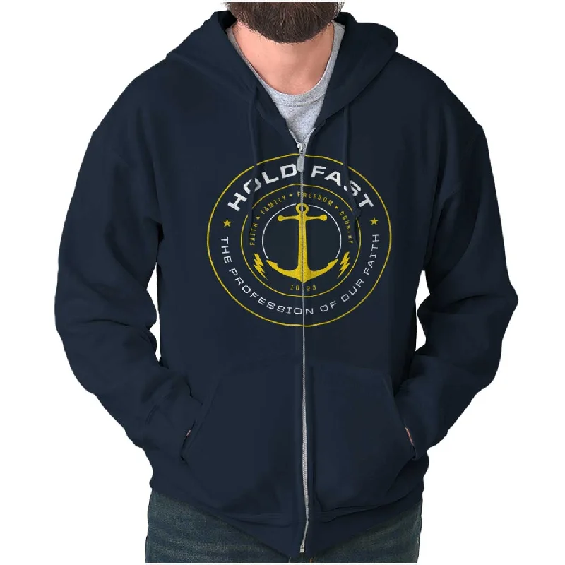 Hold Fast to Faith Zip Hoodie