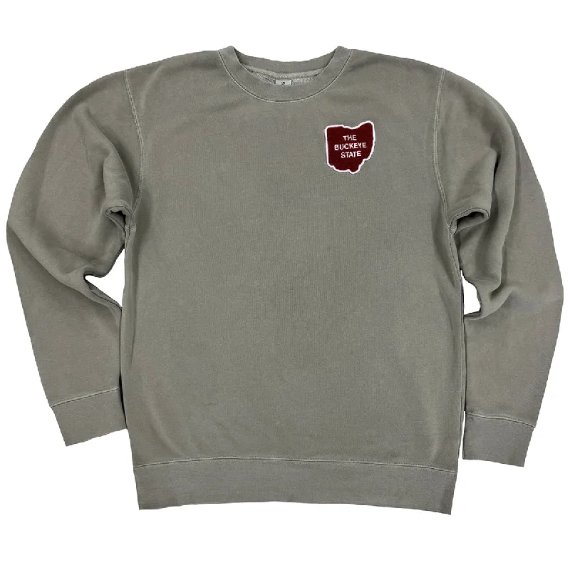 Fresh And Fashionable Ohio Chenille Patch Sweatshirt